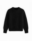 BLACK MOHAIR SWEATER