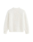 WHITE MOHAIR SWEATER