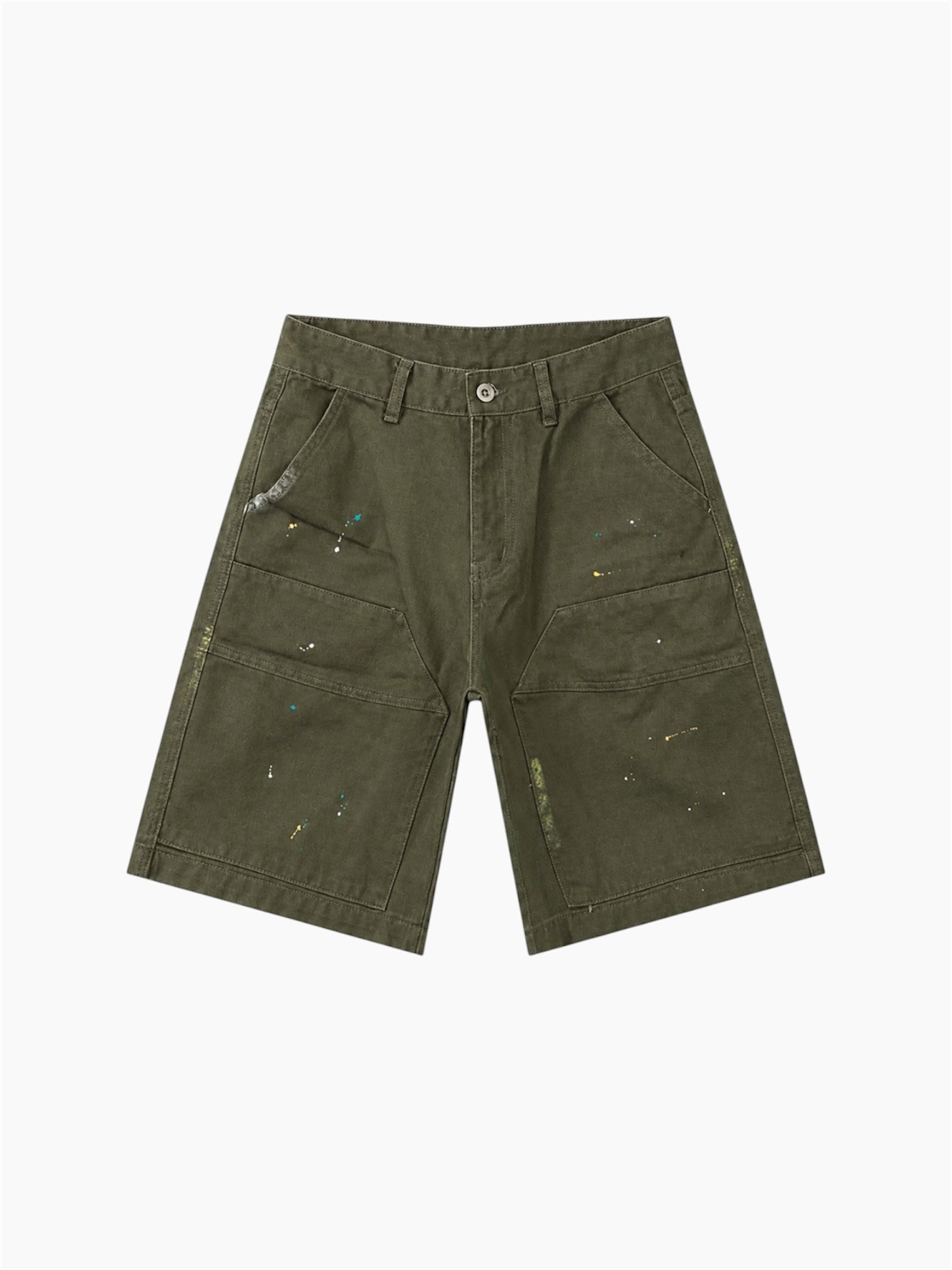 PAINT SPILL SHORTS - GREEN