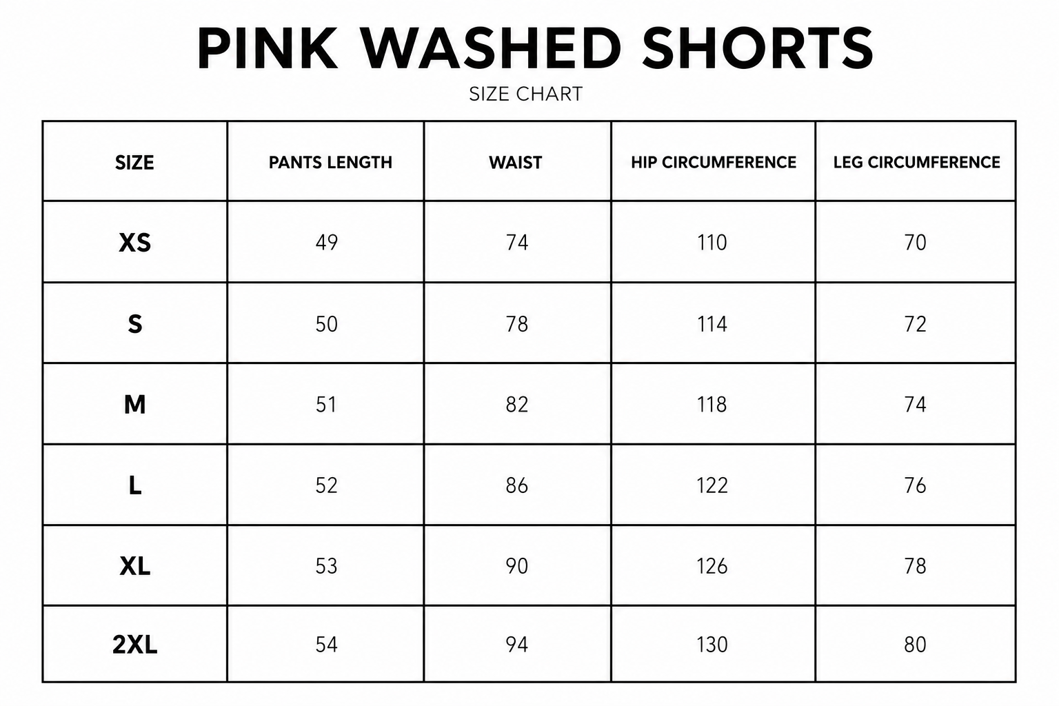 Size guide