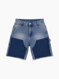 WASHED CARPENTER DENIM SHORTS