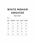 WHITE MOHAIR SWEATER