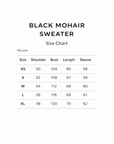 BLACK MOHAIR SWEATER