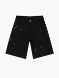 PAINT SPILL SHORTS - BLACK