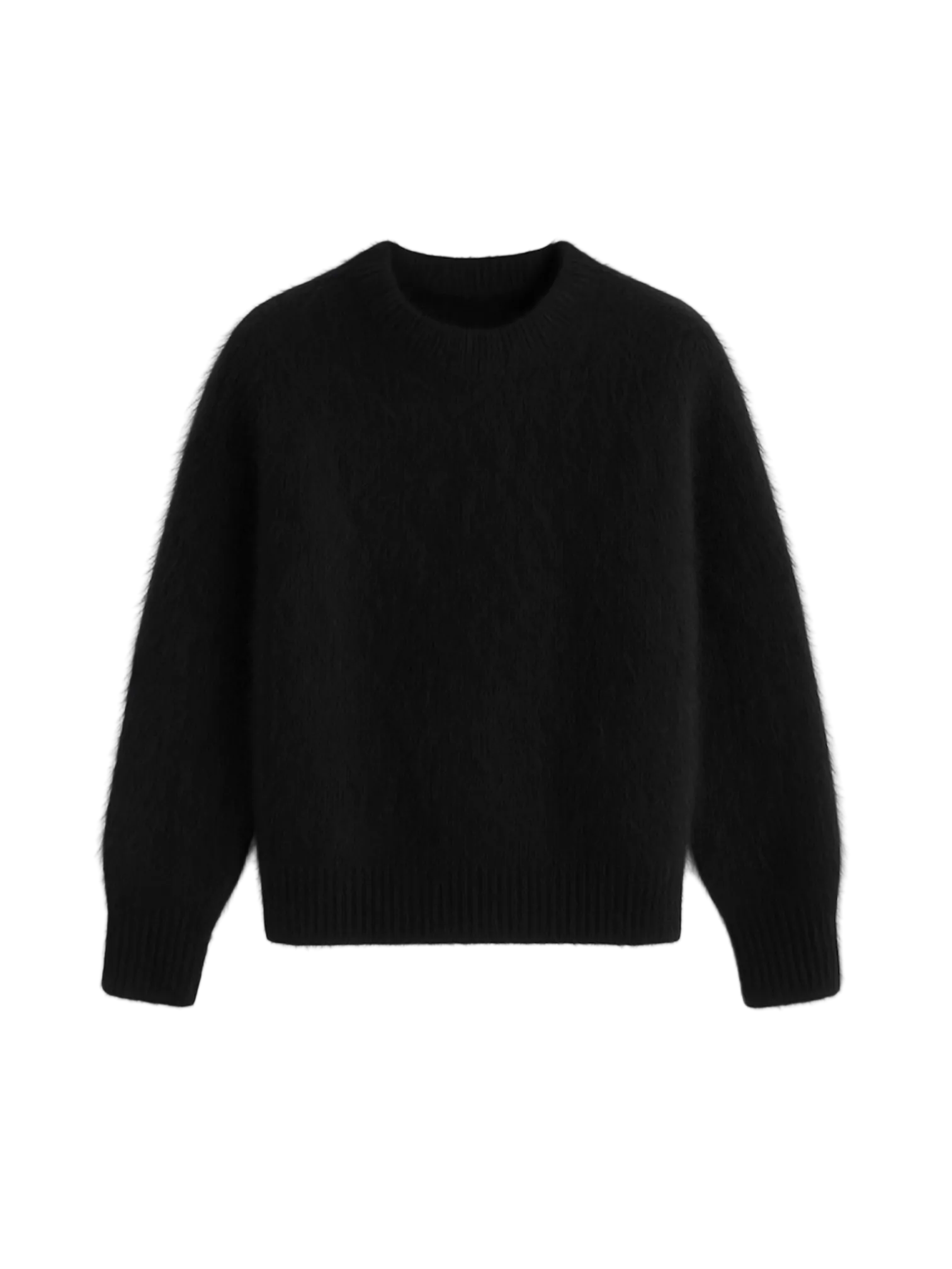 BLACK MOHAIR SWEATER