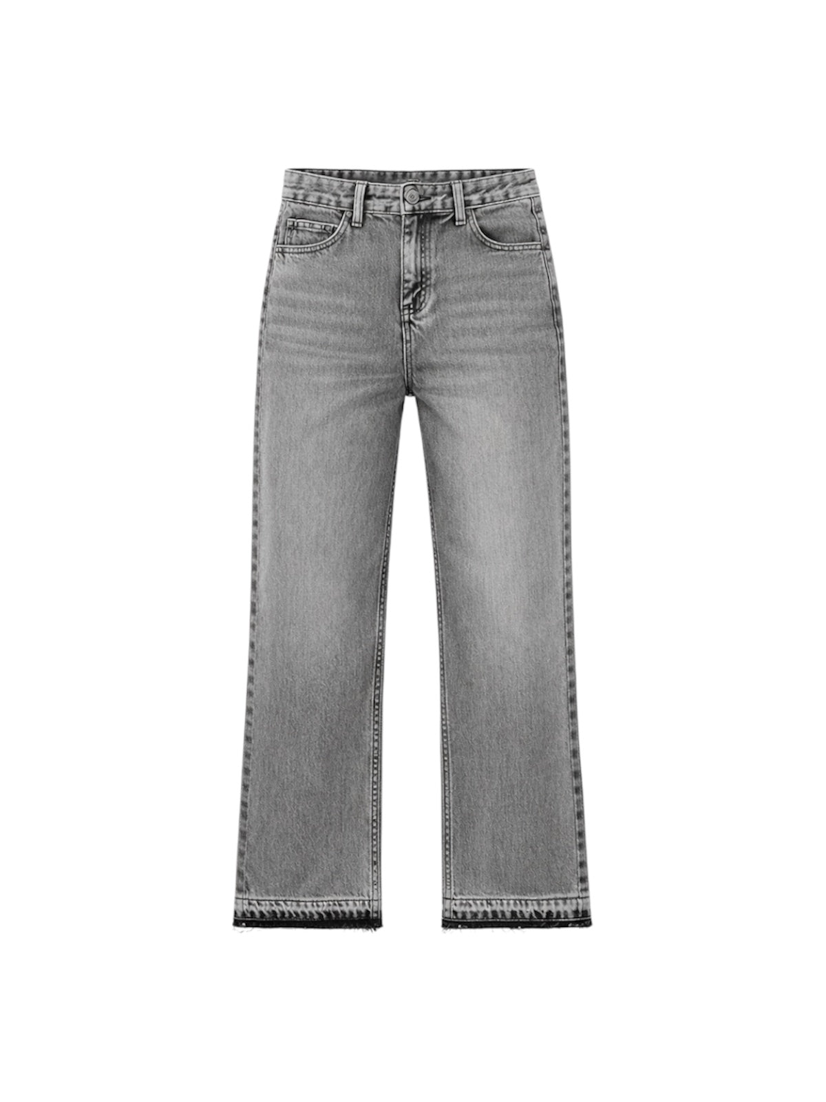 GRAY FLARED JEANS