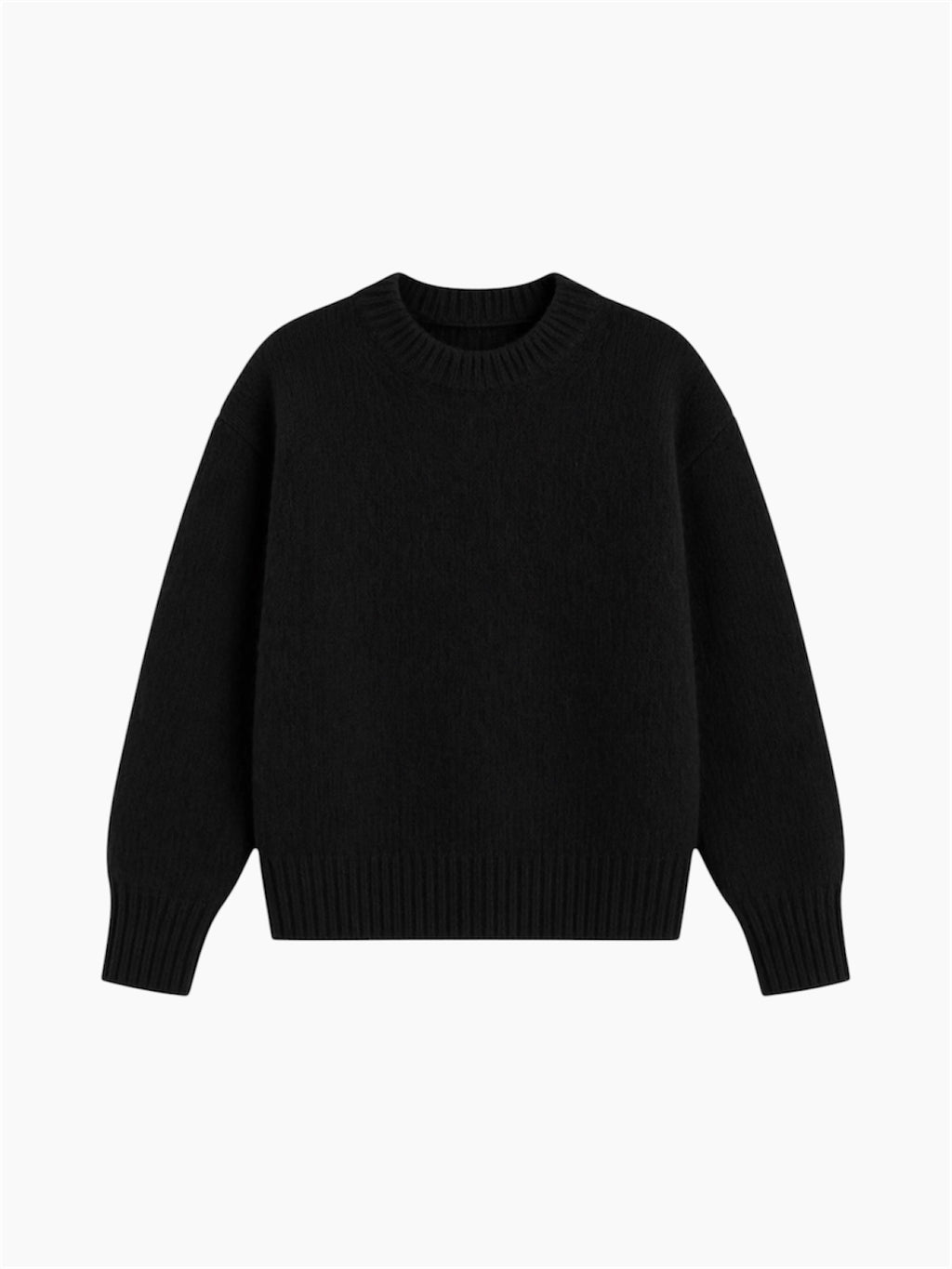 BLACK MOHAIR SWEATER