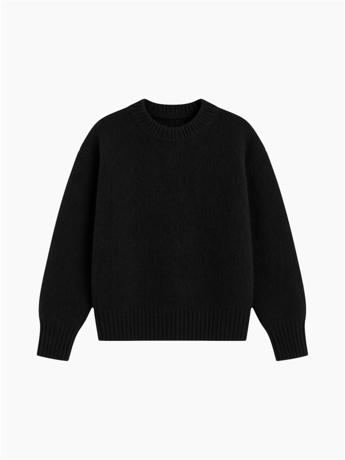 BLACK MOHAIR SWEATER