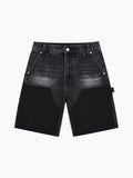 WASHED CARPENTER DENIM SHORTS