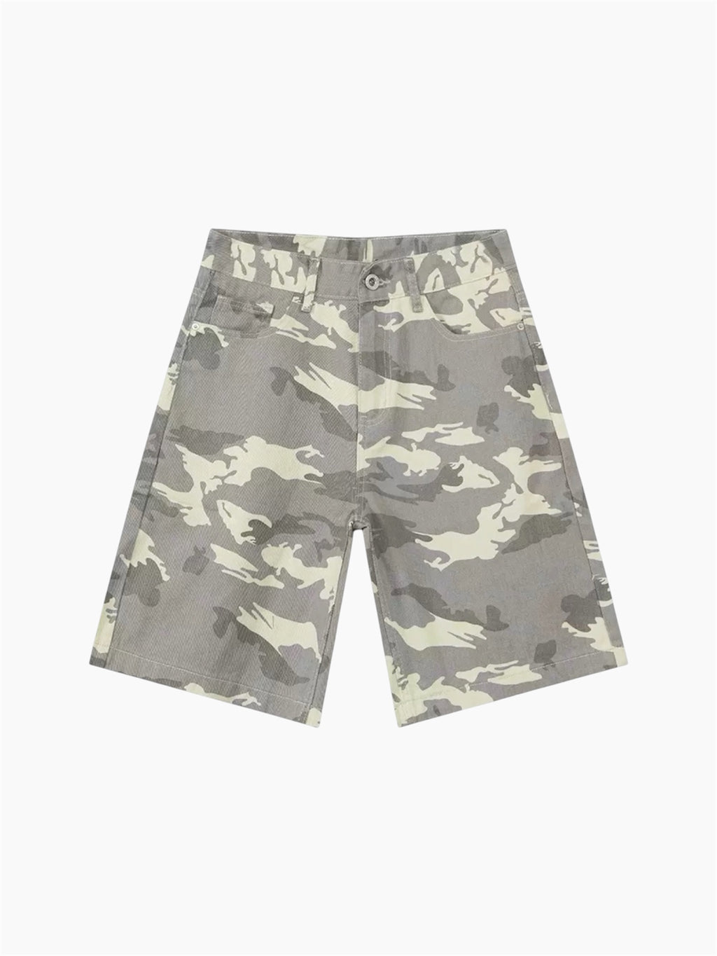 URBAN CAMO DENIM SHORTS
