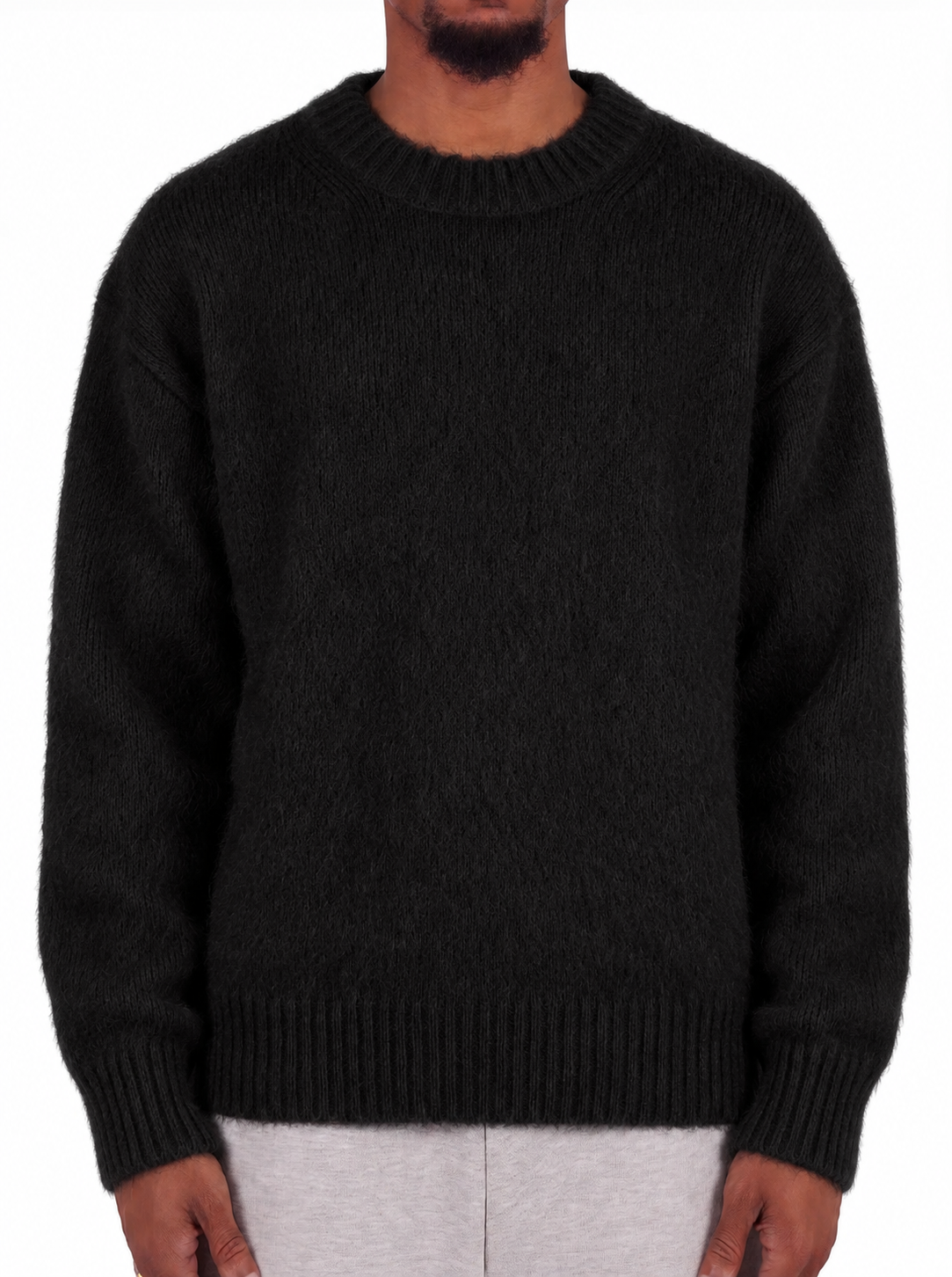 BLACK MOHAIR SWEATER (15648202260804)