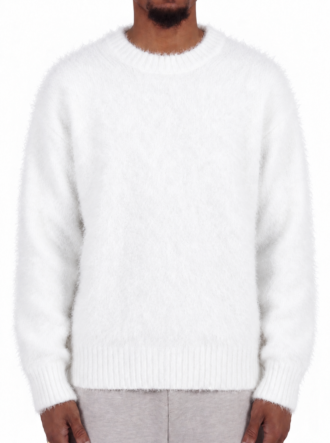 WHITE MOHAIR SWEATER (15648205144388)
