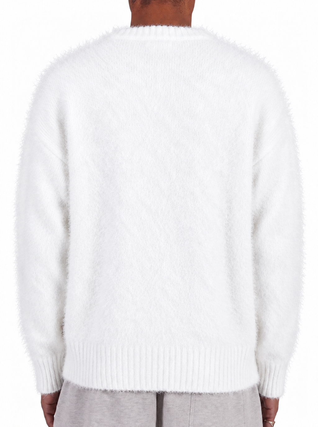 WHITE MOHAIR SWEATER (15648205144388)